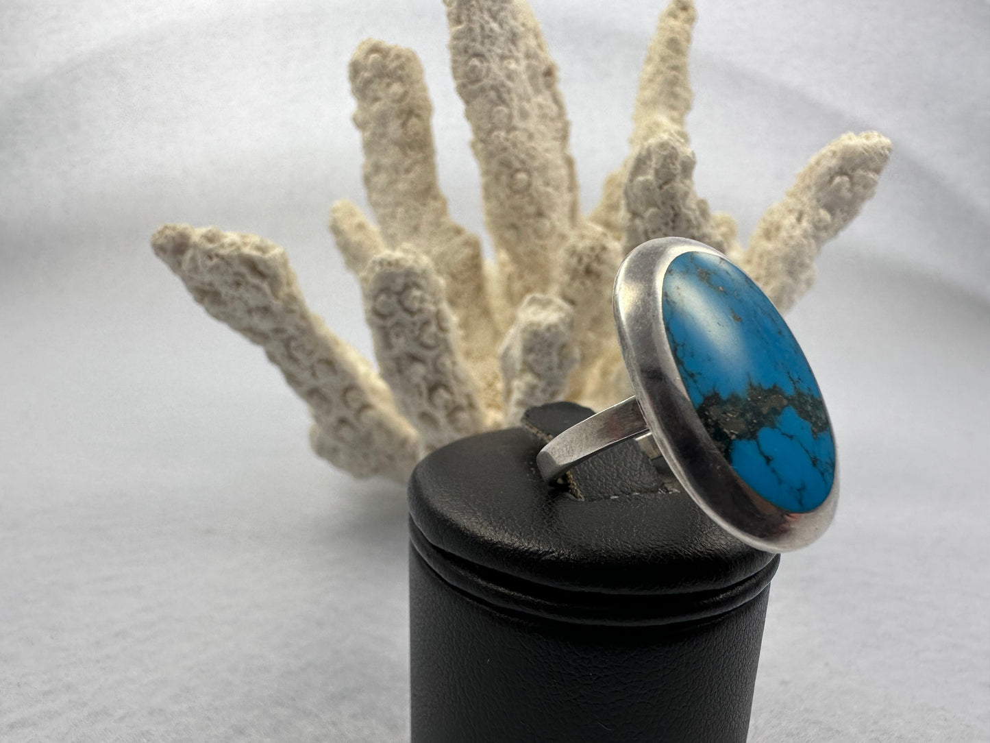 Silber Ring mit türkisfarbenen Stein