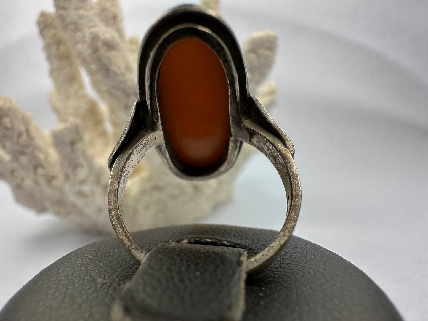 Bernstein Silber Ring