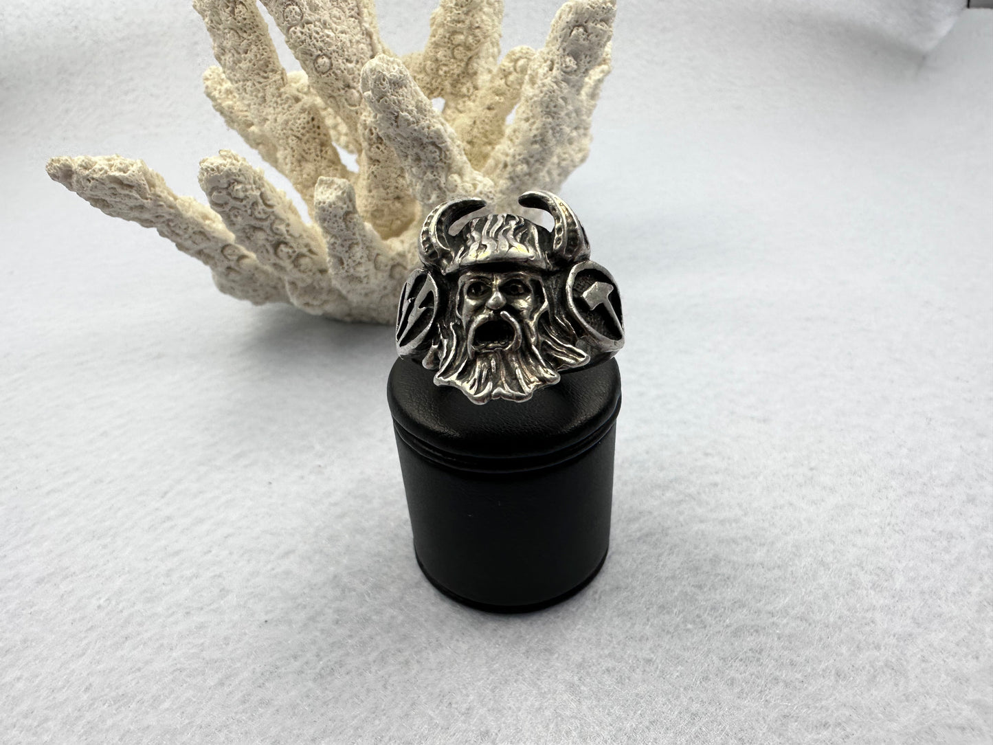 Vikinger Silber Ring Massiv/Habdarbeit