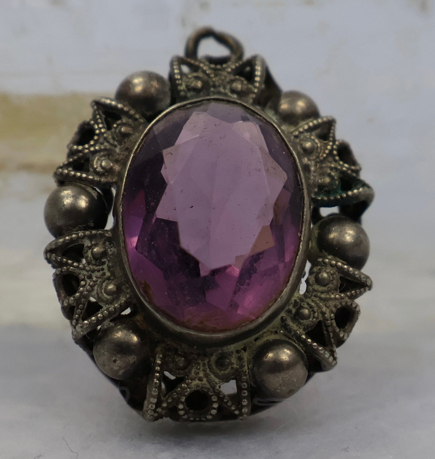 Vintage Anhänger Amethyst