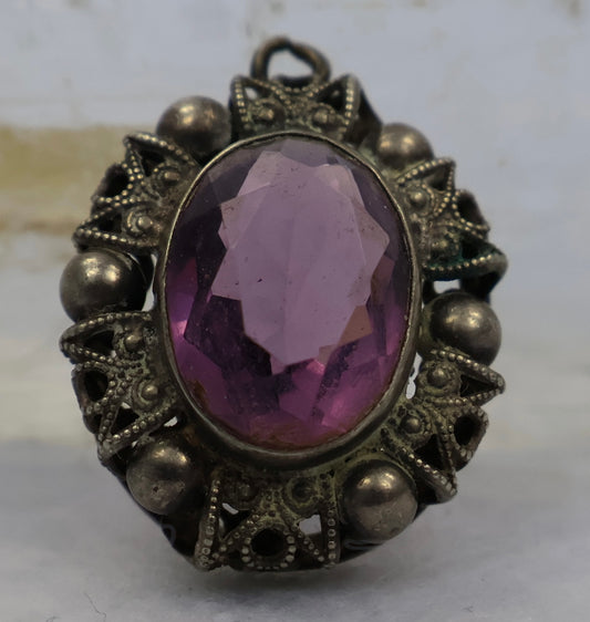 Vintage Anhänger Amethyst