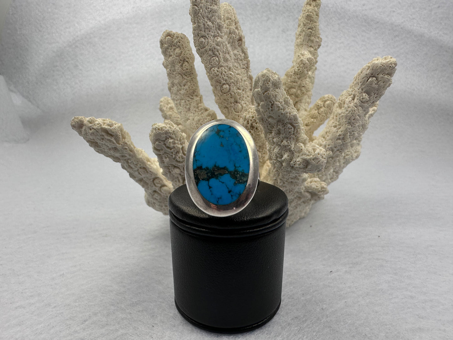Silber Ring mit türkisfarbenen Stein